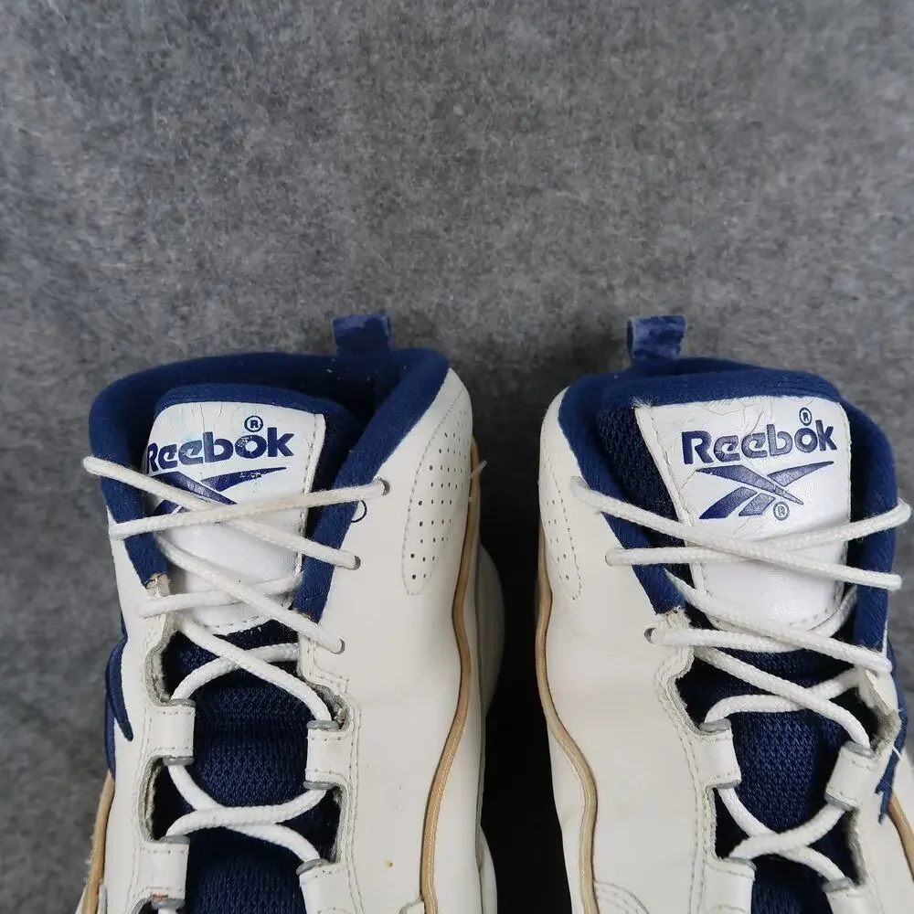Reebok Shoes Mens 13 Basketball Sneaker Vintage Retro Trainers DMX White Blue